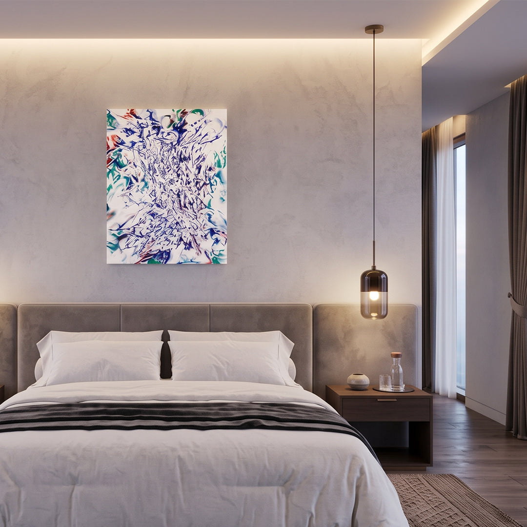 Scrach on the canvas