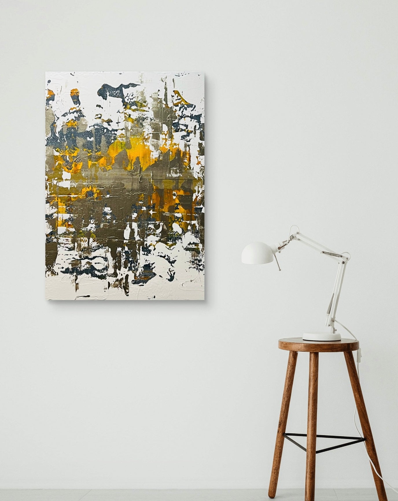 YELLOW & GOLD MODERN ABSTRACT